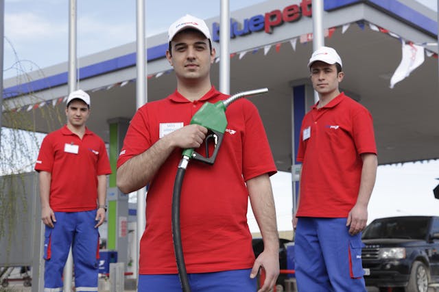 Staff at Gas Station